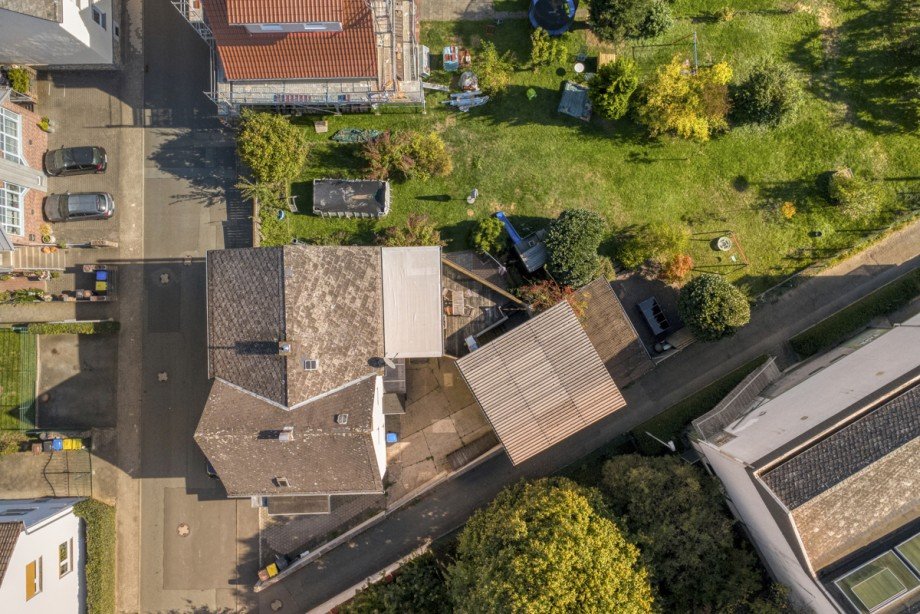 Ansicht von oben Einfamilienhaus Solms
