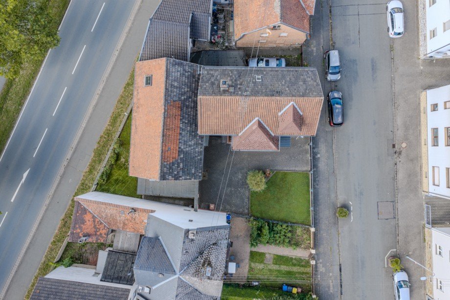Ansicht von oben Zweifamilienhaus Wetzlar / Hermannstein