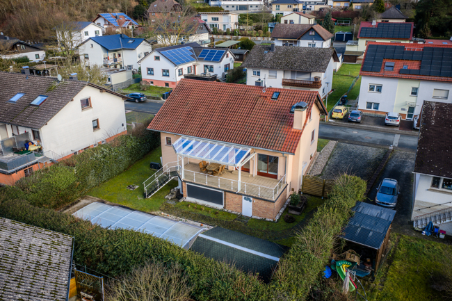 R�ckansicht Einfamilienhaus Solms