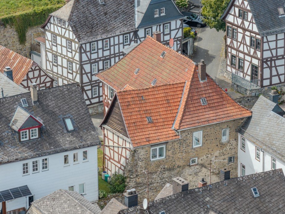 Drohnenansicht Einfamilienhaus Braunfels