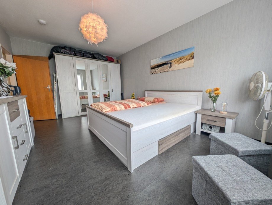 Schlafzimemr Erdgeschosswohnung Linden / Leihgestern