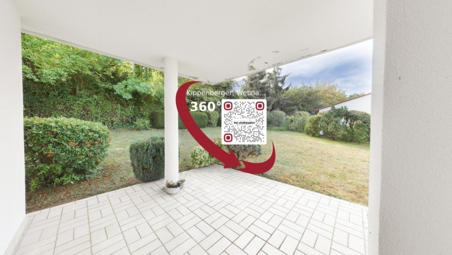 Terrasse-QR-Code Erdgeschosswohnung Wetzlar