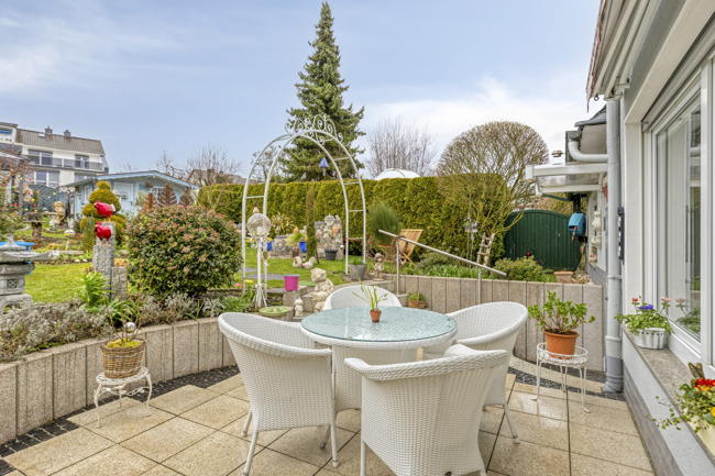 Terrasse Doppelhaush�lfte Wetzlar