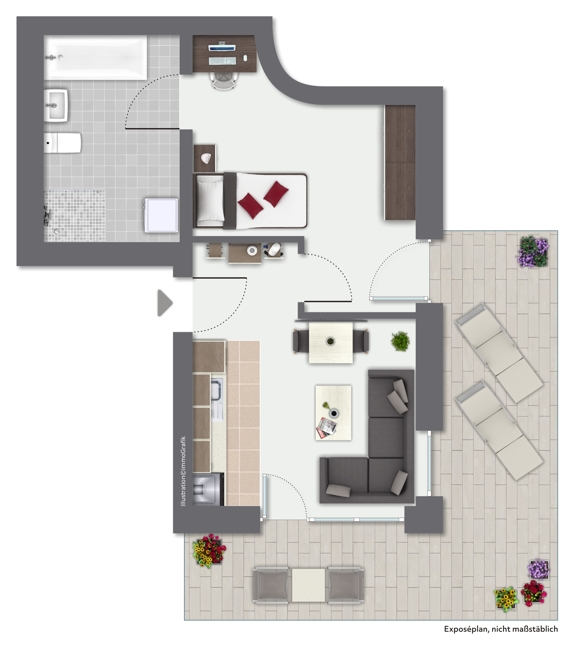 Grundriss Erdgeschosswohnung Solms