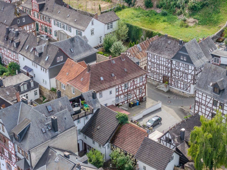 Drohnenansicht Einfamilienhaus Braunfels