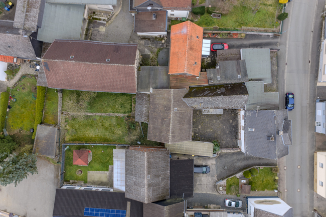 Ansicht von oben Einfamilienhaus Solms