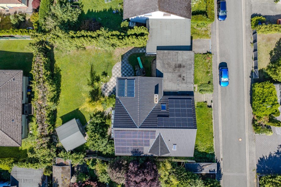 Ansicht von oben Einfamilienhaus Solms / Niederbiel