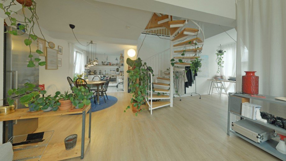 Blick aus dem Wohnzimmer Maisonettewohnung Wetzlar