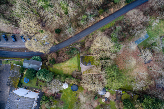 Drohne_Draufsicht Einfamilienhaus Weilburg