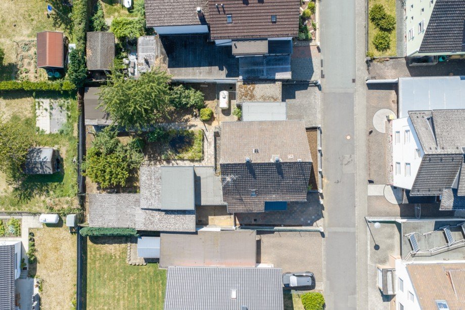Blick von oben Einfamilienhaus Solms